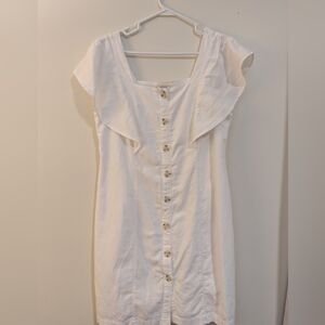 a.n.a White Button-Front Dress
